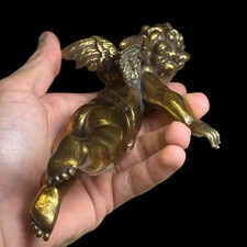 superbe putto en bronze &