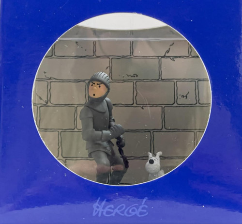 Figurine tintin scène armure - scène,