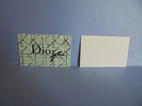 Dior carte publicitaire - ", "
