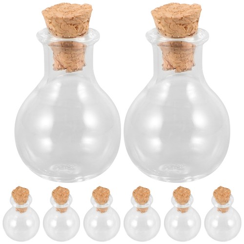 Pcs mini bouteille verre - pcs,