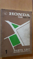 Honda Tiller F40 - F 40 - motoculteur : PARTS LIST - catalogue de pièces 1967