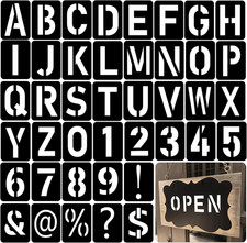 42 Pochoirs Lettres et