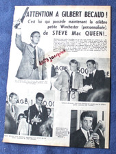 G BECAUD + S Mac QUEEN  / Article presse 60's TINTIN  WINCHESTER de Josh RANDALL