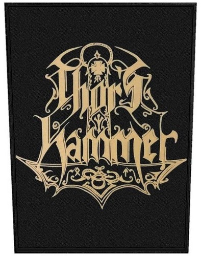 Thors hammer back patch - thors,
