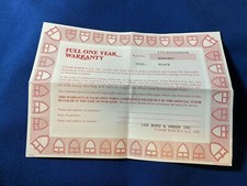 TUDOR Certificat Garanti