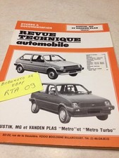 Revue Technique Automobile Austin MG Vanden Plas Métro Metro Turbo éd.  89