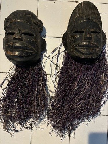 Masque africain ancien - masque,