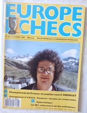 REVUE EUROPE ECHECS - n°358 - Tournoi de Reykjavik- l'Inde-  Octobre 1988