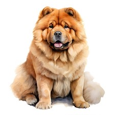 3 x autocollants Chow Chow