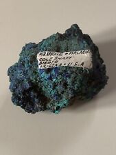 Malachite à Cristaux bleu d'Azurite Pierre brute de Vitalité 219g ARIZONA USA