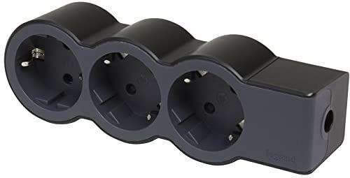 Multiprise noir 3x2p - noir, e