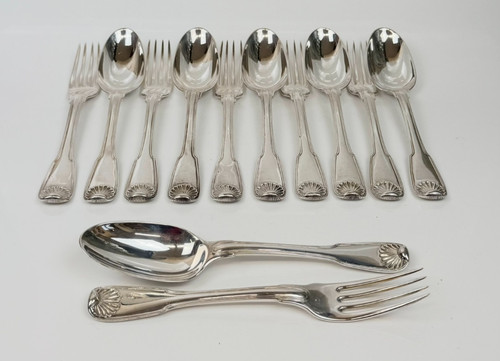 Couverts table argent - 6,