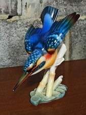 Oiseau Martin Pêcheur en porcelaine de Saxe