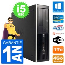 PC HP 8100 Elite SFF Intel Core i5-650 RAM 4Go Disque Dur 1To Windows 10 Wifi