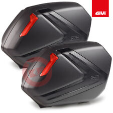 Coppia Kit Valises Latérales GIVI Monokey Side V37NN Look Carbone Pour Cadre PLX