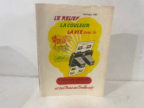 Ancien catalogue stéréoscope - ancien,
