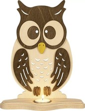 Bois Porte-Bougies Chouette