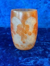 Vase Le Verre Français art nouveau dégagé à l'acide Dattier - Gallé