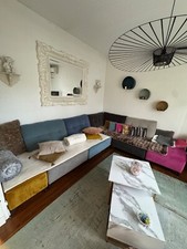 canapé modulable, en parfait, état, trois modules un module d’angle + 2 pouf  