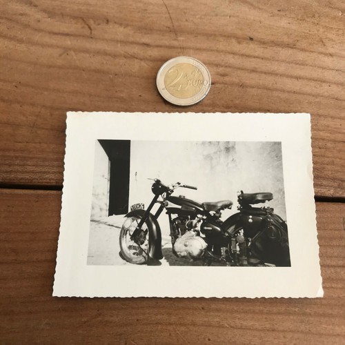 Photographie ancienne moto - ancienne,