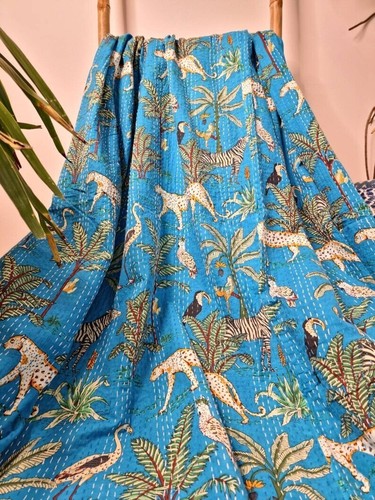 Couverture kantha vintage - couverture,