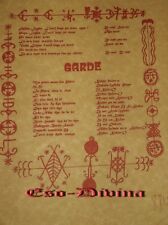 Talisman de protection ésotérisme GARDE VAUDOU FORMAT A4 GRAND MODÈLE 