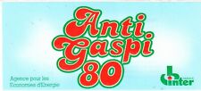Autocollant  ANTI GASPI 80 - FRANCE INTER - Sticker Collector Vintage
