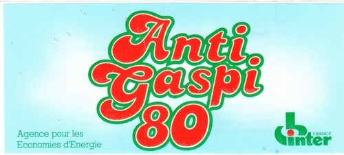 Autocollant anti gaspi - anti, 80
