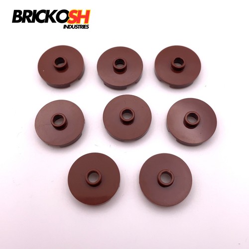 Lego 18674 reddish brown - x8,