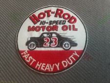 patch thermocollant brodé hot rod motor oil 8cm 