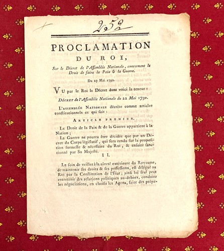Proclamation roi louis xvi - du,