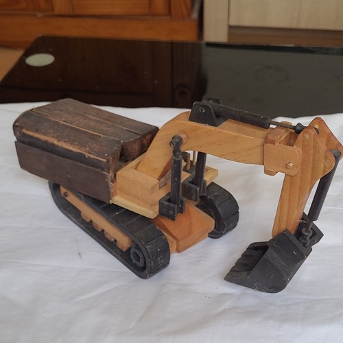Excavateur miniature bois - excavateur,
