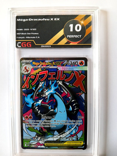Carte pokémon mega - carte, dracaufeu