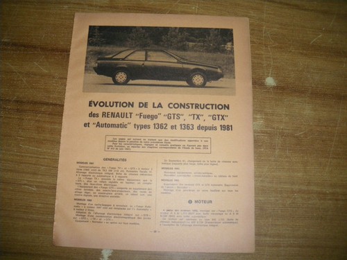 Revue technique évolutions - technique,