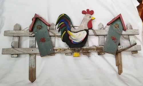 Adorable rooster wood garden - rooster,