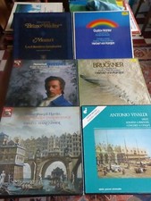 LOT 6 COFFRETS BOX VINYLES CLASSIQUE MOZART MALHER HAYDN VIVALDI   16 LP TBE
