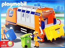 PLAYMOBIL 4418-A -  pièce de rechange- Camion de Recyclage Ordures