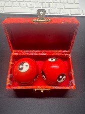 ANCIEN COFFRET DE BOULES CHINOISES ANTI STRESS SONORES Yin et Yang