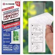 50 Pack Window Fly Traps