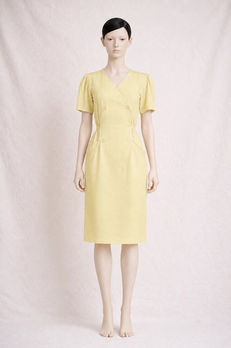Courrèges robe lin viscose - robe,