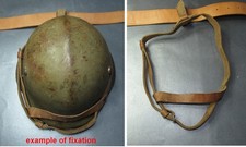 Porte-casque militaire en cuir