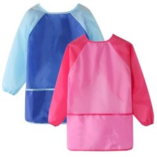 Tabliers d'artistes pour Enfants 2pcs Blouse Peinture Enfant Imperméable Tabl...