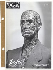 Buste homme en mosaic, mannequin Rosa, Italie, 1950 Vintage photo originale