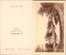 Gatineau, Orléans, Source du Loiret Vintage CDV albumen carte de visite CDV, t