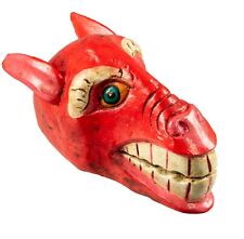 Masque Cheval de  20 cm en bois Danse Cham Bouddhiste - Tibet - Nepal # 9426