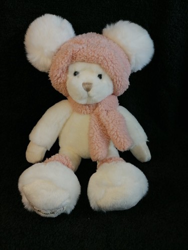 Doudou ours blanc - , pompon