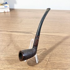 Pipe ancienne rustiquée en bruyère signée – Artisanat français 1960s