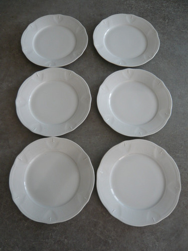 Assiettes plates porcelaine - plates,