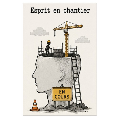 Plaque métal humour esprit - plaque,