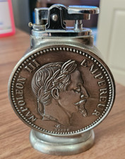 Briquet gaz de table - Napoleon lll empereur - très bon état